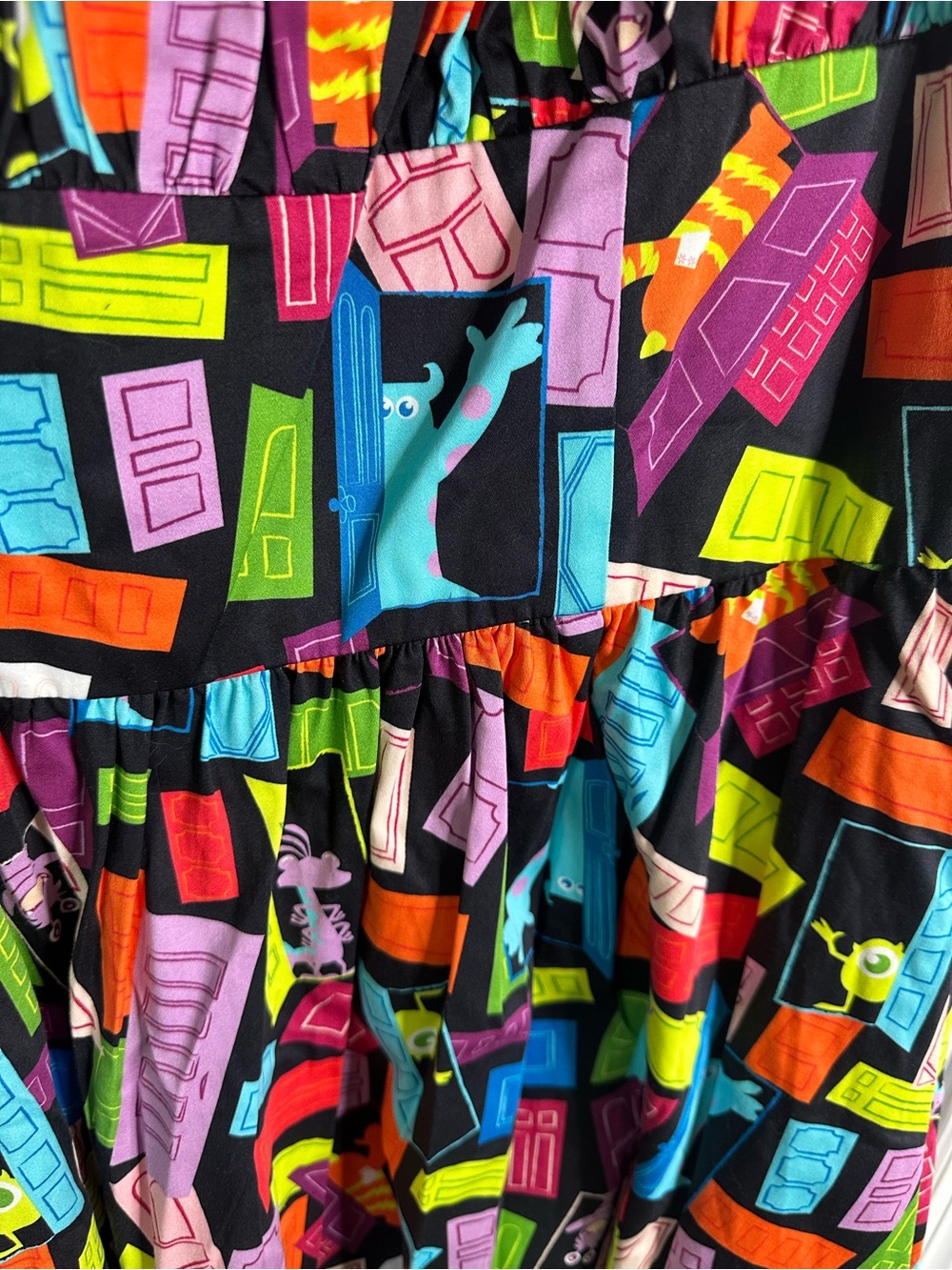 NWT Disney RARE Dress Shop Monsters Inc Doors Fit and Flare Dress W/Pockets Sz3X - Picture 8 of 9